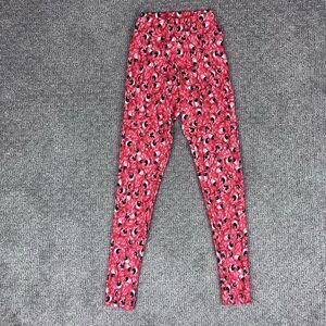 Liquido Pants Womens Small Leggings Activewear Athletic Compression Yoga Red